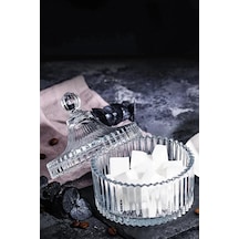 Kristal Cam Şekerlik Lokumluk 250ml Çap11cm