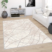 Rovigo Home Dijital Baskı Yıkanabilir Kaymaz Taban Salon Halısı Rvg0401 Bej