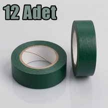 Elektrik İzolasyon Bandı Yeşil, 12 Adet, Elektrik Bandı, Yeşil