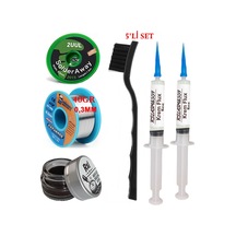 Mechanic Lehim Teli 0,3mm 40gr Havya Uc Temizleyici Rslasm Flux Ve 2uul-2015 Lehim Emme Teli Seti20