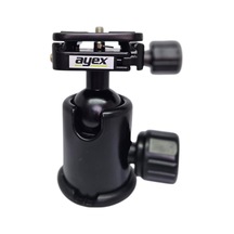 Kh-02 Ball Head Tripod Kafa, 360 Pan Tilt, 10kg Taşıma Kapasiteli, 1/4" Vida Uyumlu, Hızlı Bağlantı Plakalı Metal Kamera Kafası