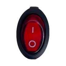 Oval On-off Işıklı Anahtar 3 Pin Switch 10 Adet