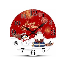 Goldenqian 10 Inç Noel Serisi Karikatür Yaratıcı Saat Dekorasyon Saati O57p0n ÇOk Renkli