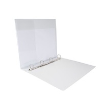 2K Evrak Sunum Tanıtım Firma Klasörü A4 Pvc 3 cm 4 Halkalı 250 Yaprak Kapasiteli Ring Binder File 27,5x32 CM BEYAZ