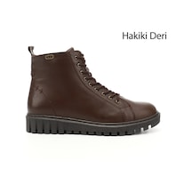 Gönderi(R) Gönderi R Kadın Kahve Antik Fermuarlı Kauçuk Taban Hakiki Deri Postal Bot Dkzb61310402 Kahve