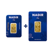Nadir Gold 24 Ayar 12,5 Gram Külçe Altın 1 Adet 10 Gram Külçe Altın + 1 Adet 2,5 Gram Külçe Altın