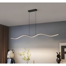 Martı / Sarkıt Avize / 120 Cm / Antrasit Gövde / 3 Renk Işık Antrasit