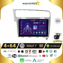 Vw Golf 7 Gri Çerçeve 4gb + 64gb Kablosuz Carplay Android 13 Nav