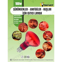 Ayrex 100 Watt Kızılötesi/kırmızı Işık Isıtıcı Lambalar Sürüngenler, Amfibiler Ve Kuşlar Için