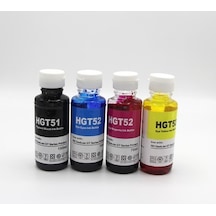 Premium® Hp Gt52 Uyumlu Kaliteli 4 Renk Mürekkep Seti