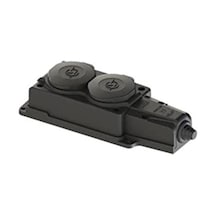 Kauçuk 1x16 A 2'li Grup Priz, Güvenli Elektrik Bağlantısı