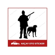 Avcı Ve Köpek Sticker Av Sticker Çulluk Sticker Ördek Avı Sticker