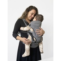 Bcburkaycanta Bel & Sırt Destekli 4-12 Kg Ergonomik Kanguru Çok Yönlü Ayarlanabilir Gri