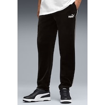 Puma Erkek Ess Elevated Velour Şeritli Eşofman Altı - Siyah Siyah