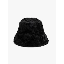 Koton Peluş Bucket Şapka Siyah 5wak40009aa Siyah