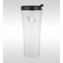 Kişiye Özel 3564 Beyaz Paslanmaz Çelik Termos Mug 500 ML