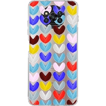 Xiaomi Poco X3 Pro İle Uyumlu 1mm Slim Fit Water Color 1 Baskılı Şeffaf Kılıf Şeffaf
