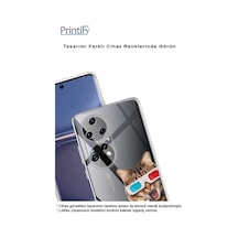 Printify İphone 15 Plus İle Uyumlu Kedi 1 Kamera Korumalı Şeffaf Kılıf 050b