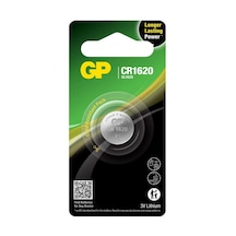 Gp Batteries Cr1620 1620 Boy Lityum Düğme Pil, 3 Volt, Tekli Kart 8'li Paket