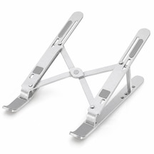 Alüminyum Katlanabilir Laptop Standı Ayarlanabilir Dizüstü Bilgisayar Yükseltici Ergonomik Notebook Standı Kaymaz Taşınabilir