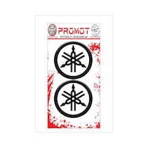 Damla Logo Sticker Yamaha Logo Kabartmalı 5x5cm 06 Nötr