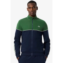 Lacoste Men's Hoodie Sweatshirt Erkek Tam Fermuar Sweatshirt Lacivert Yeşil