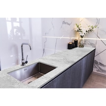 Tezgah Üstü Fayans Kaplama Folyosu Mutfak Tezgahı Kaplama Natural Marble Grey