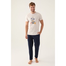 Arnetta Home Taş Erkek Pijama Takımı 5274-42758 Taş