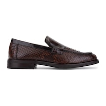 Tamer Tanca Erkek Hakiki Deri Kahverengi Loafer Ayakkabı 1100 2000 Erk Ayk Sk25-26 Kahve Yln/bfl Kahverengi