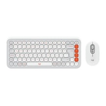 Logitech 920-013076 Pop Icon Q Tr Grafit Bluetooth Beyaz Kablosuz Klavye Mouse Set