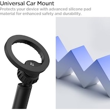 Magsafe Araç İçi Telefon Tutucu Dashboard Ön Konsol İle Uyumlu & Magfit İle Uyumlu + Dahili Metal Halka Mft35 - Acp08313
