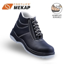 Mekap Policap 023 S3 Kompozit Burun Ara Tabanlı İş Botu Siyah