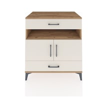 Kronos Şifonyer 2 Raflı 2 Çekmeceli 2 Kapaklı 88x59x96 Çam-aytaşı Atlas Çam