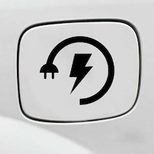 Elektrikli Araç Araba Depo Kapağı Yapıştırması Priz Etiketi Uyarısı 13cm.jpeg