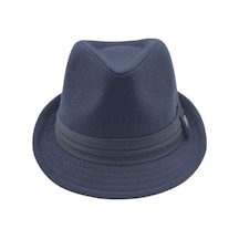 Uniquetrenders Kadın Lüks Trilby Kaşe Fötr Şapka Lacivert