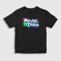 Presmono Unisex Çocuk Decor Panic At The Disco T-shirt Siyah