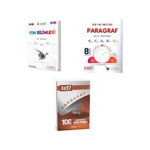 2027 Limit 8. Sınıf Fen Bilimleri El Kitabı + Paragraf Lgs Kronometre Soru + Anla Kazan Paragraf Deneme 3'lü Set