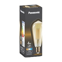 Panasonic E27 Filaman St64 Lamba 4w 360 Lm 2000k Gold - 4 Adet Tarı 01 Warm Gold