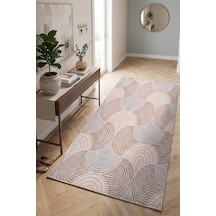 Villadia Home Textile Modern Desen Baskılı Dekoratif Kaymaz Taban Yıkanabilir Halı Yolluk Elit Şık Salon Oturma Odası Mutfak Koridor Antre Yatak Odası Halısı Yolluk Vd4049multi