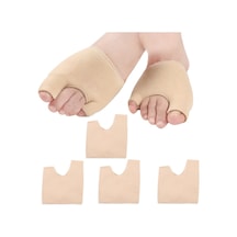 Sones 1 Çift Dişli U Şeklinde Ön Ayak Pedi Halluks Valgus Düzeltme Çorapları S Ten Rengi