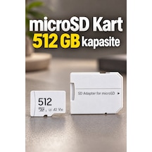 Microsd Bellek Kartı 512 Gb 160 Mb/s Aktarım
