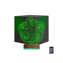 Luvivia Geometrik Dekoratif 3d Lamba - Masa Gece Lambası V6 Şeffaf