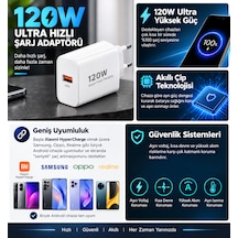 120w Ultra Hızlı Şarj Adaptörü Android Hızlı Şarj Başlığı 120 W