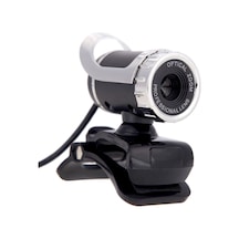 Teltree Masaüstü Ve Dizüstü Bilgisayarlar İçin Usb Kameralı, Yüksek Kaliteli Görüntü, Dahili Mikrofon, Manuel Odak Ayarı, Plug And Play, Gümüş Rengi