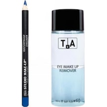 Tca Studio Make-Up Göz Makyaj Temizleyici 150 ML + Ultra Waterproof Eyeliner E04 Medium Blue