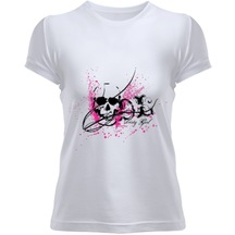 Kurukafa-Skull Kadın T-Shirt Kadın Tişört