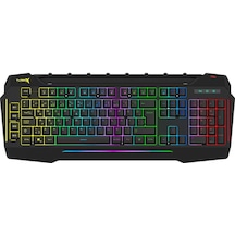 Turbox Giantpeak Mekanik Hisli RGB Işık Makrolu Sese Duyarlı Standart Q Gaming Oyuncu Klavye