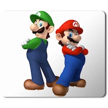 Mario Bros Luigi Superstar Baskılı Mousepad Mouse Pad