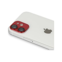 İphone 11 Pers Alüminyum Kamera Lens - Kırmızı