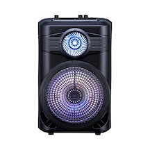 Thegencoo Gd-904 Dijital Led Göstergeli Fm Radyolu Mikrofonlu Rgb Tws 8 İnç Stereo Bas